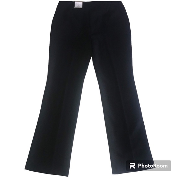 New NWT Chico Manhattan Straight Leg Pants Woman’s Size 1 (8/10) Black - Picture 2 of 11
